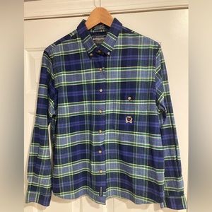 Rough Stock Vintage Western Buttons Down Plaid Shirt L